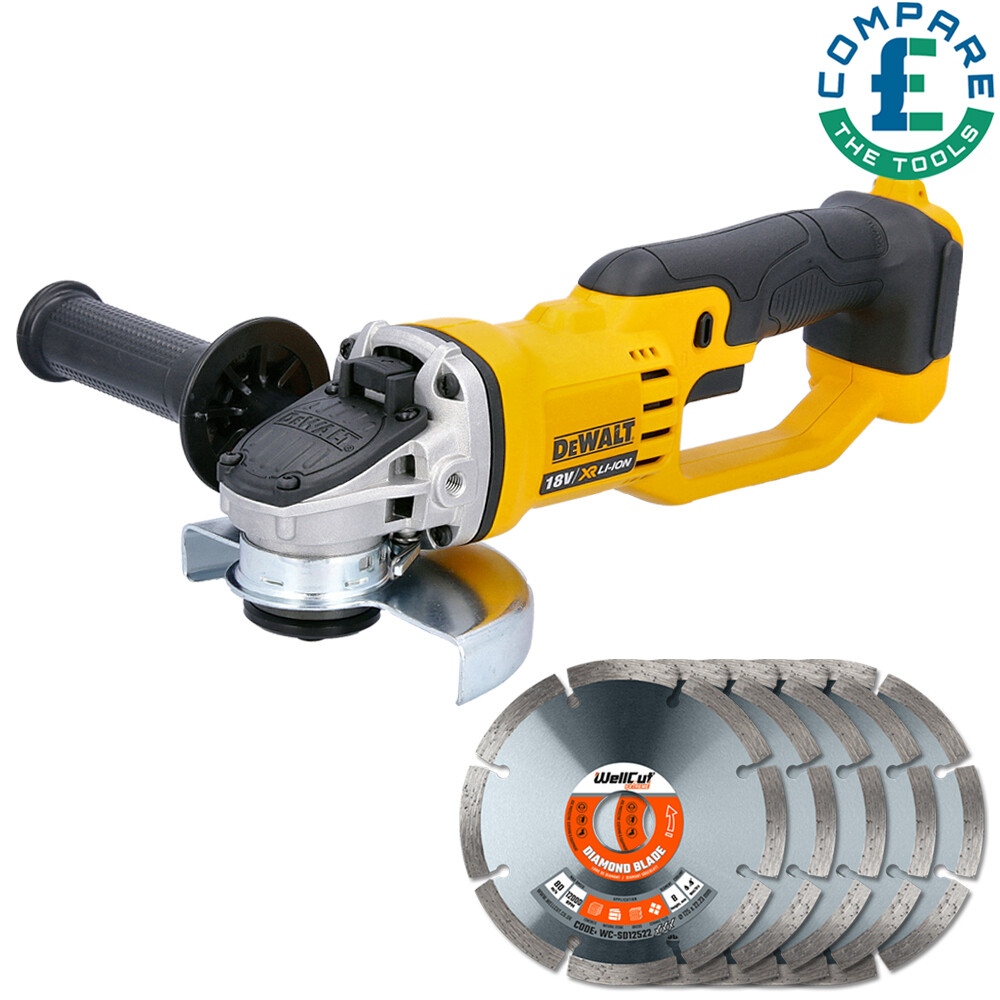 DeWalt DCG412 18V XR Cordless Angle Grinder 125mm With Extra
