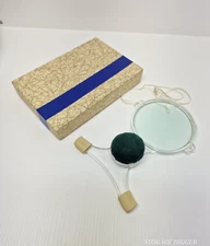 Vintage Hands Free Magnifying Glass Tool Around Neck String with Box