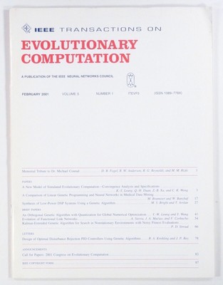 2001 Feb IEEE EVOLUTIONARY COMPUTATION engineering design GENETIC ALGORITHMS