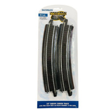 Bachmann 22" Radius Curved Track, 4/Pack, HO Scale, #BAC44403
