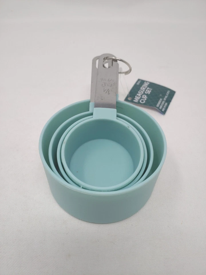 4Pcs Stainless Steel+PP Measuring Cups Kitchen Baking Cooking Tools Set - Image 2 of 3