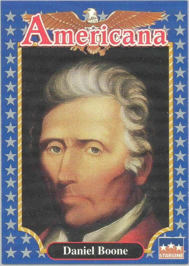 DANIEL BOONE, Frontiersman #95 🤩 1992 Americana Historical Trading Card 🤠
