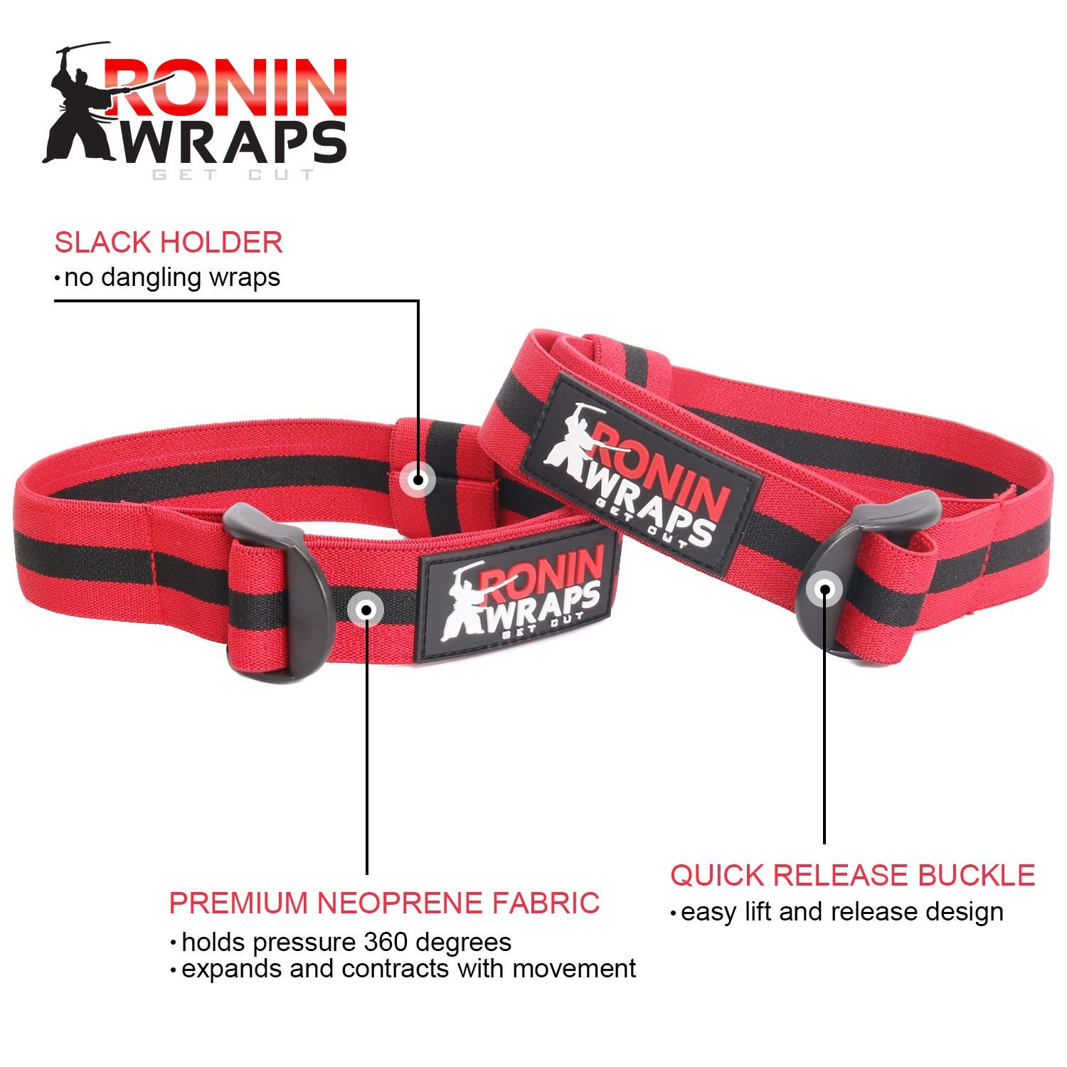 Ronin Wraps Blood Flow Restriction Bands BFR Occlusion wraps eBay