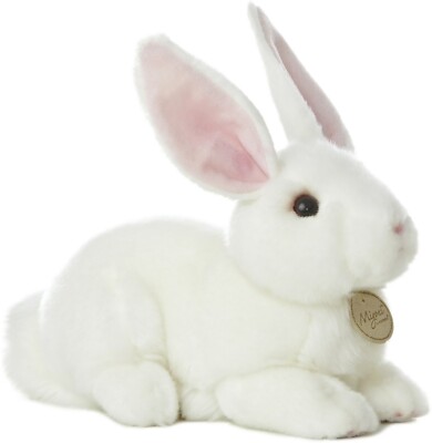 Aurora - Miyoni - 8.5'' American White Rabbit Realistic Stuffed Animal