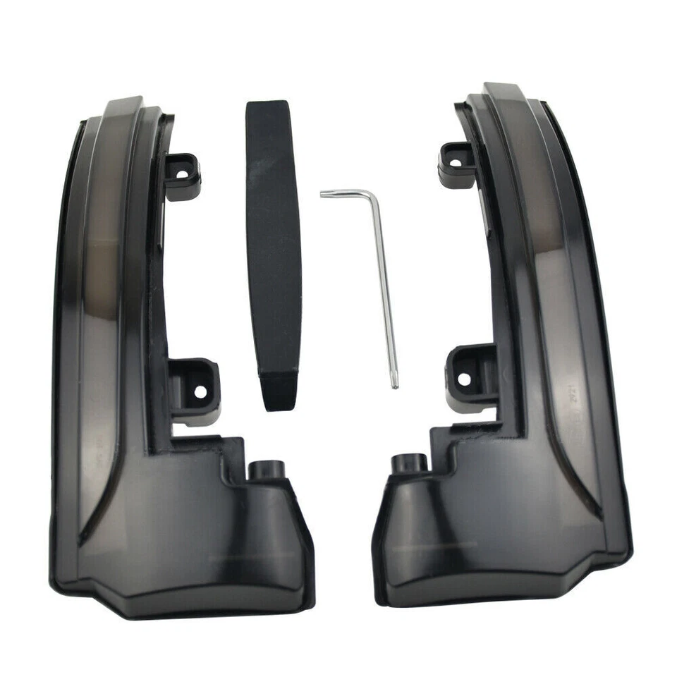 Luces LED de señal de giro para espejo lateral 2 piezas para Land Rover LR4 2014 2015-2016 negras Foto 3 de 4