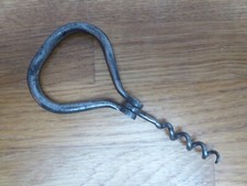 Vintage Old Metal Folding Pocket Corkscrew Wine Bottle Opener