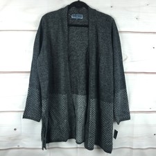 plus size long black cardigan sweater
