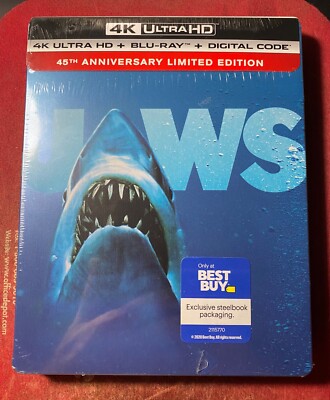 *RARE* JAWS 45th Anniversary NUMBERED LIMITED EDITION 4K/Blu-Ray, ACTIVE DIGITAL
