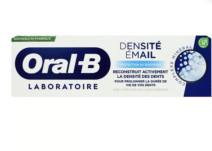 Dentifrice Oral-B Densité Émail pour Réduire la Sensibilité Dentaire Lot de 4