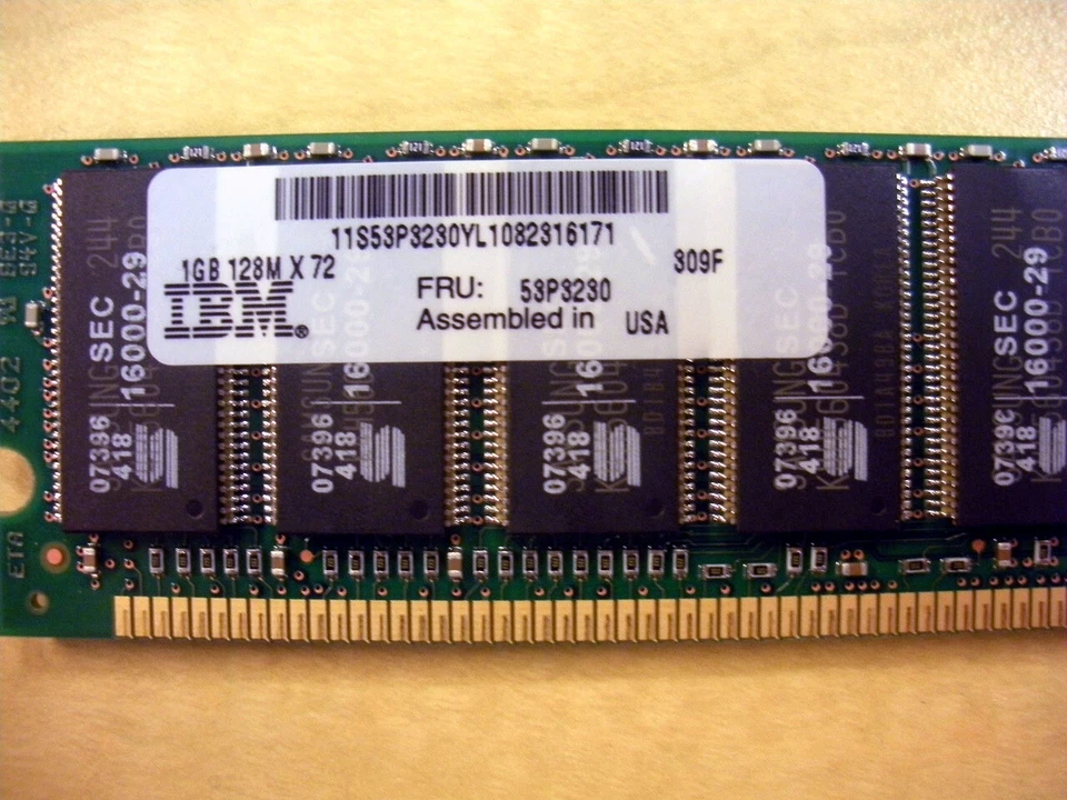 IBM 4453-701X 4GB (4x 1GB) Memory Kit 53P3230 - Image 2 of 2
