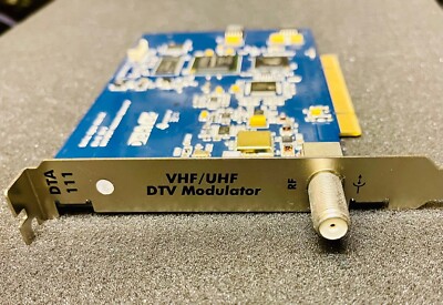 Dektec DTA-111 PCI modulator QAM, DVB C, DVB-T, ATSC w/ SP StreamXpress License