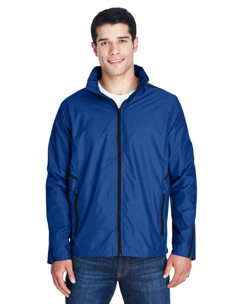 ジャケット・アウター NYLON TAFFETA SPORTS JACKET Team 365 Adult 100% Nylon Conquest Jacket With Mesh Lining