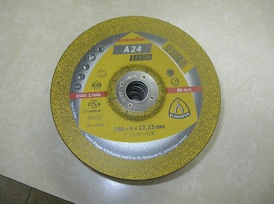 10 Kronenflex Grinding Wheel A 24 Extra 180 x 6 x 22 /7'' x 5/16'' x 7/8'' 8500 RPM
