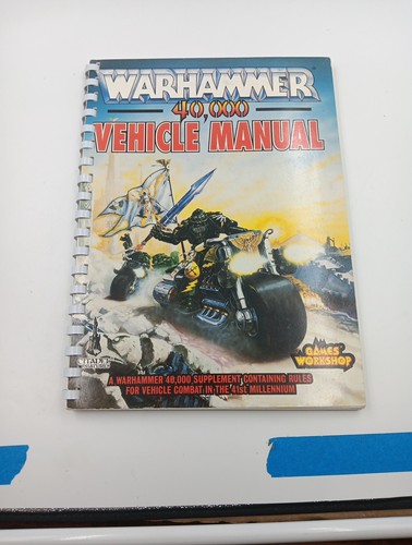Vtg Warhammer 40k Vehicle Manual Rulebook OOP Game Worship Citadel Spiral 1992 - Picture 2 of 10