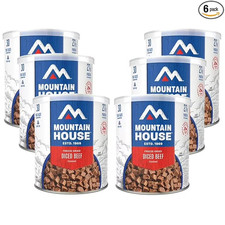  6 Cans  Diced Beef 10 Can Emergency Long Term Storage Food for Camping Hiking