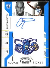 Quincy Pondexter 2010-11 Playoff Contenders Rookie Ticket Patch Auto 125 Hornets