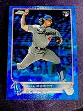 2022 Topps Chrome Sapphire #US109 RYAN PEPIOT RC ROOKIE CARD. rookie card picture