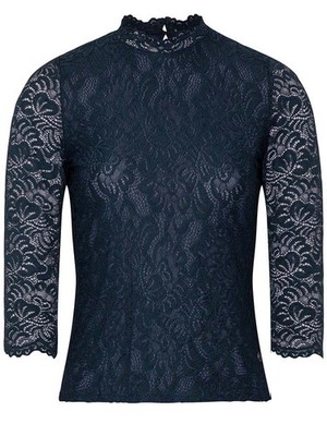 Trachtenbluse Amberg marine Trendy Trachtenmode Spieth & Wensky Trachtenfest