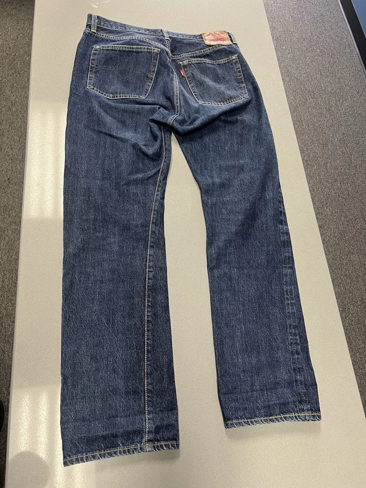 Jeans de mezclilla Levi's LVC 1955 501xx con ribete Redline 34x30 hechos en Japón Big E para hombre Foto 3 de 4