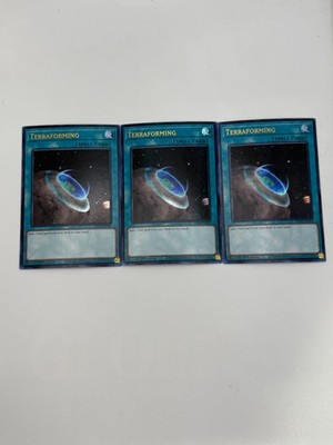 YUGIOH: 3x Terraforming (UR) Ultra Rare NM RA04-EN084