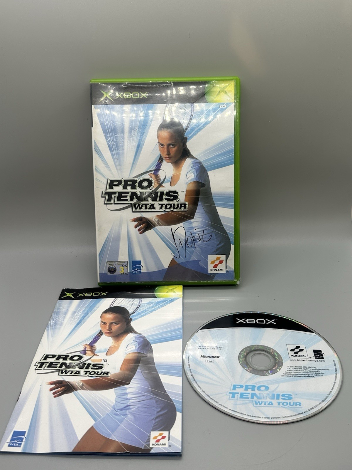 Pro Tennis WTA Tour Microsoft Xbox Complete with Manual Tested PAL 2002