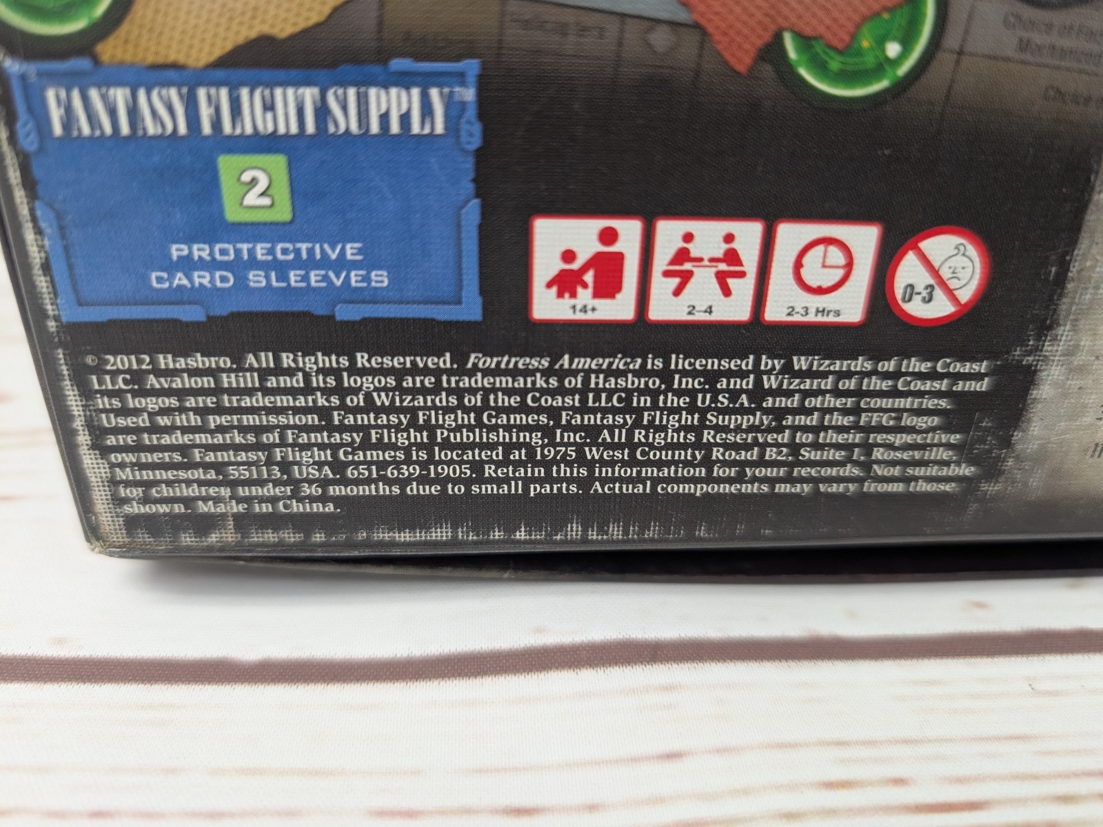 Fortress America Board Game Fantasy Flight Reprint FFG 2012