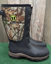 TideWe Hunting Boots Snake Proof Men Sz 11 Waterproof Insulated Warm Rubber EXC