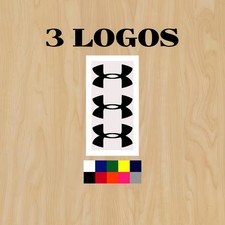 3 Under Armour 2" wide logo Heat Transfer Vinyl HTV Iron On