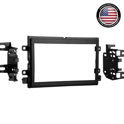 Ford-Compatible Double DIN Installation Kit - Black ABS for Enhanced Audio Style