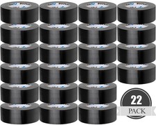 22 Pack Black Duct Tape Bulk, 2 Inch Heavy Duty Total 660 Yards , Strong No Res