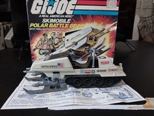 Vintage 1983 G.I. Joe Polar Battle Bear Skimobile with Original Box & Insert