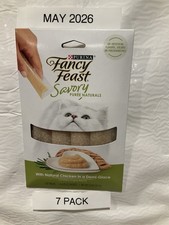 Purina Fancy Feast 7 PACK Savory Puree Natural w/chicken in a Demi-Glace