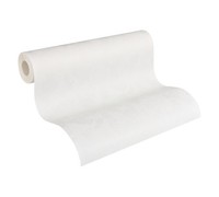 A.S. CréAtion | Vliestapete | ÜBerstreichbar | Uni | Weiß | 10,05 M X 0,53 M
