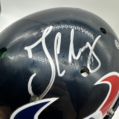 Texans Signed Full Size Helmet ( Unknown Player ) autograph - Picture 3 of 8
