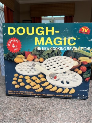 Dough Magic Rare As Seen On TV Dough-Magic 4pc Set Pasta Dumplings Dessert NOS 