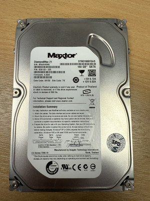Seagate Maxtor 160GB HDD Festplatte 3,5'' SATA gebraucht Hard Drive