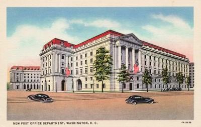 Washington DC Post Office Vintage Postcard