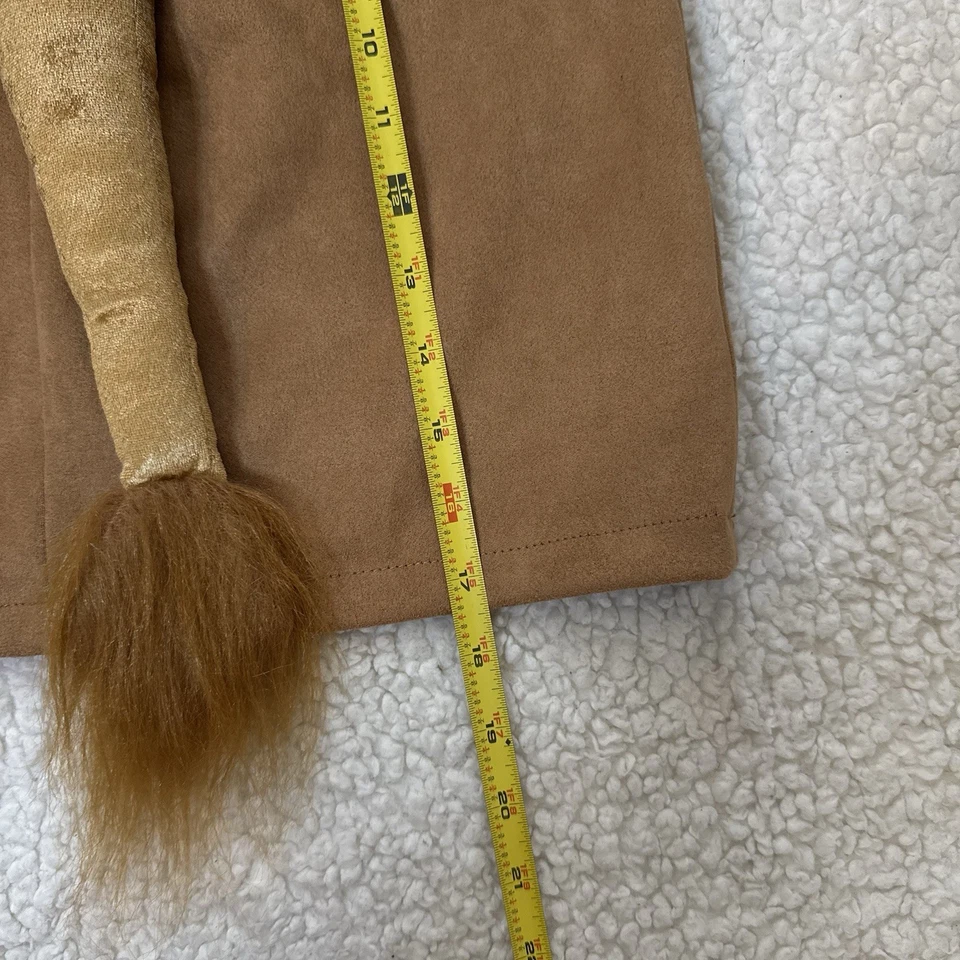 Disfraz de León Mujer Talla Pequeña Cola de León Sobre Tostado Imitación Gamuza Mini Falda Juegos con disfraces Foto 3 de 4