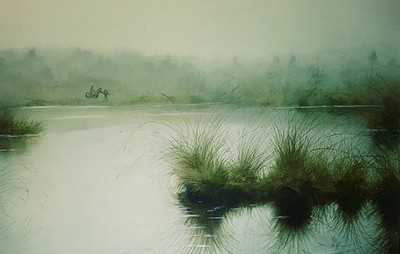 JOHN HOWE LORD OF THE RINGS ''DEAD MARSHES'', 11x17'' OOAK INKJET GICLEE, NEW, MINT