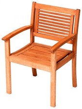 MX Gartensessel Cordoba  Holz Balkonmöbel Terrassenmöbel Esstisch Gartenstuhl