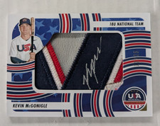 Kevin Mcgonigle Signed 2024 Stars Stripes Jumbo Jersey Patch Bookend Tigers /25