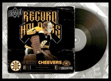 2023-24 Upper Deck Boston Bruins Centennial RECORD HOLDERS Gerry Cheevers Boston