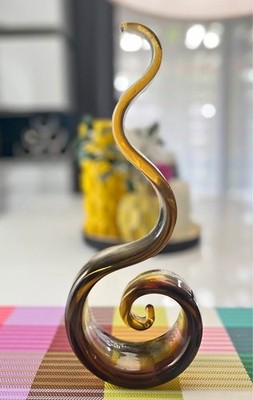 Pier-1  Style Hand Blown Art Glass Sculpture