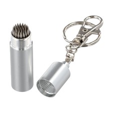 Aluminum Alloy Billiard Cue Tip Tool Portable Tapper with Keychain Accessory