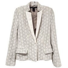 Marc By Marc Jacobs Lace Overlay Notch Collar Blazer Size 4