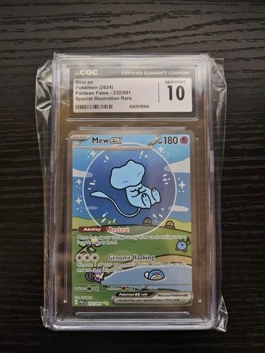 Pokémon TCG Bubble Mew EX 232/091 Paldean Fates CGC 10!