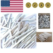 50 Pcs, White Slate Pencils, Cut From Natural Stone
