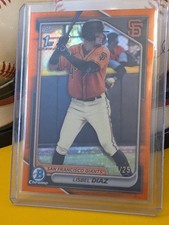 Lisbel Diaz 2024 1st Bowman Chrome BCP194 True Orange Refractor #13/25 SF Giants