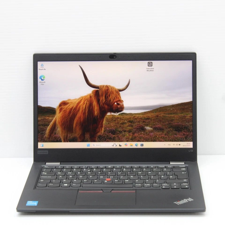 Lenovo ThinkPad L13 13.3 in Laptop Intel i3 1115G4 8GB RAM 512GB SSD Win 11 Pro - Image 2 of 4
