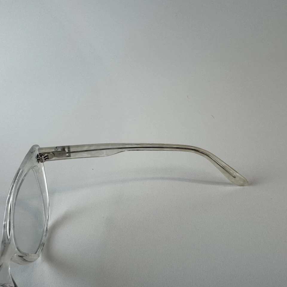 Armações ópticas femininas Dolce & Gabbana olho de gato acetato de mármore transparente com estojo - Imagem 4 de 4